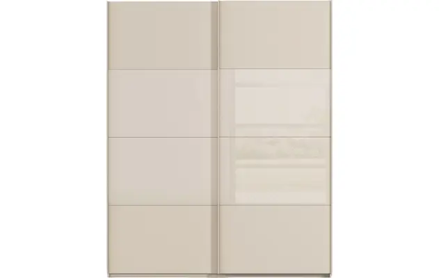 Goossens kledingkast finca combi glans mat glas bruin hoogwaardig meubelplaat - 8244446-{merk}-finca-combi-sts-bruin-schuifdeuren-01